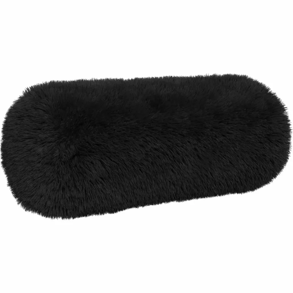 vidaXL Kussensloop 6 st HEERLEN Zwart Dia. 15 x 40 cm PV Fleece