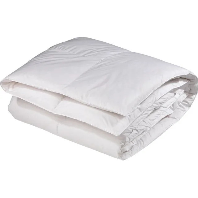 Queens Canada - Dekbed - Enkel - 65% Eendendons - cordonbies - 100% katoenen tijk - 200x200 cm Wit