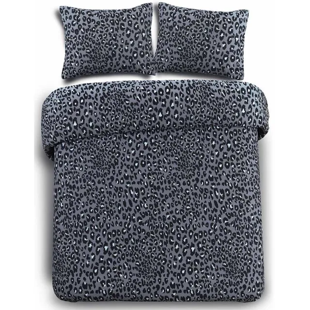 Day Dream Panter - Dekbedovertrek - Eenpersoons - 140x200/220 cm - Grijs
