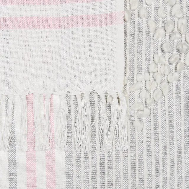 Beliani KAMAN - Plaid - Roze - 125 x 150 cm - Acryl