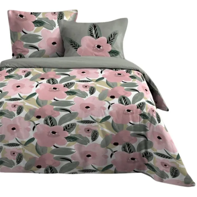 Stof Complete set van katoenen beddengoed, DORINE, 240 x 220 cm Multicolor