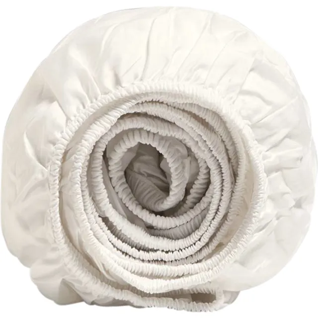 Yumeko hoeslaken katoensatijn sandy grijs 100x200x30 - Bio, eco & fairtrade Sandy Grey
