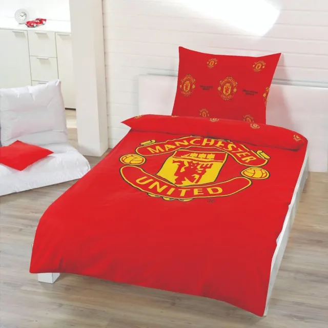 Cotton Touch M United Dekbedovertrek rood