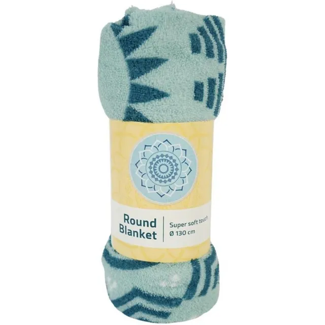 Mantra deken rond extra zacht licht groen 130 cm