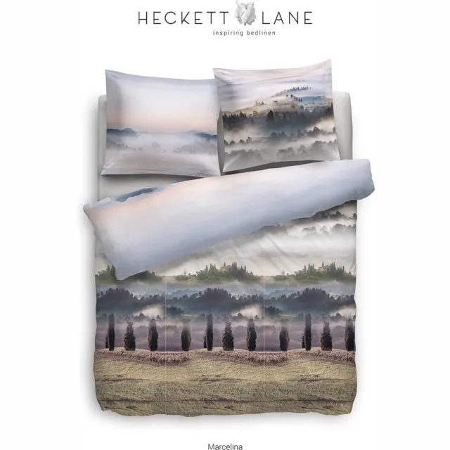 Heckett & Lane HNL Pure Cotton Dekbedovertrek Marcelina - Blauw