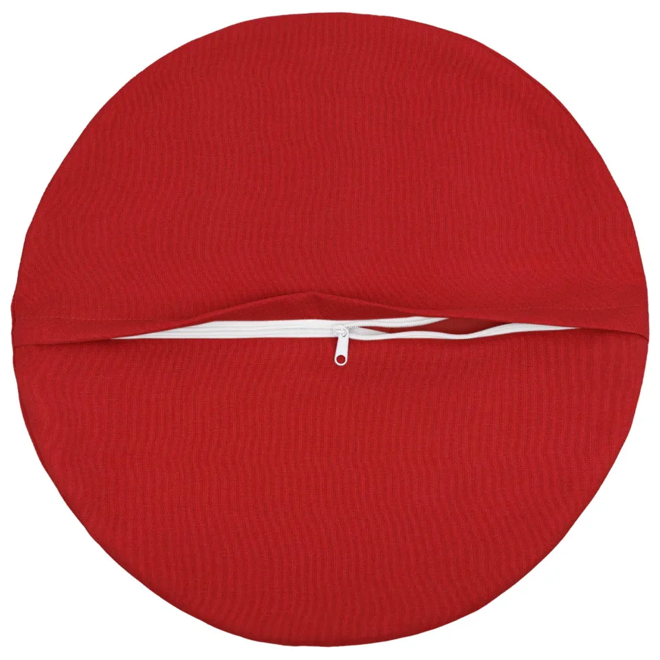 vidaXL Kussensloop 2 st HEERLEN Rood Dia. 30 cm Stof, foto 4