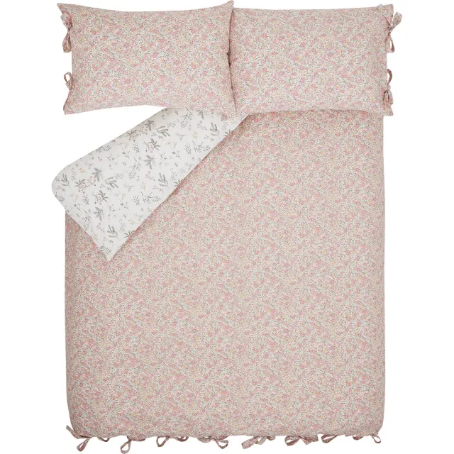 Laura Ashley Dekbedovertrek Loveston - Bloemen - Roze