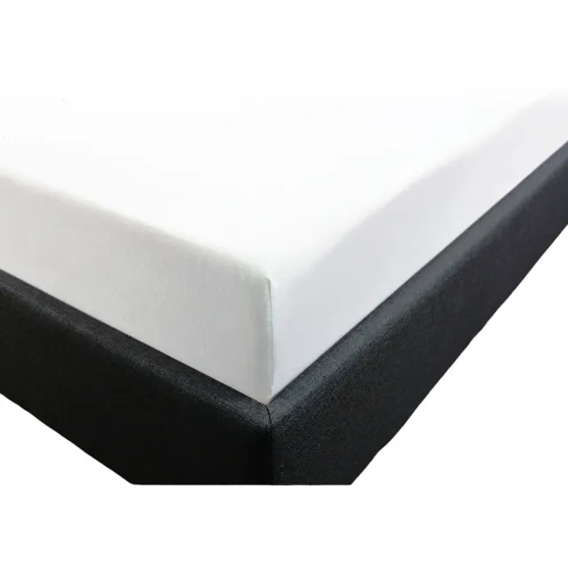 bedlin Hoeslaken 100% Katoen-Jersey 160 x 200 cm - Standaard 2 persoonsbed - Hoge hoeken - Wit