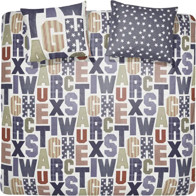 Cinderella Campus - Dekbedovertrek - lits-jumeaux - 240 x 200/220 - Marineblauw Navy