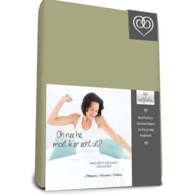 Bed-Fashion Mako Jersey Topdek Split Groen 140 x 220 cm