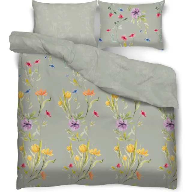 MissLucy Dolce Vita Collection Gardenia dekbedovertrek – Satijnkatoen – Inclusief 2 kussenslopen – Oeko-Tex Multikleur