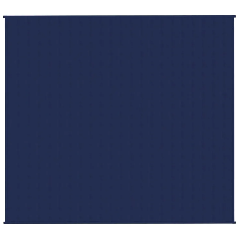 vidaXL Verzwaringsdeken 200x230 cm 9 kg stof blauw