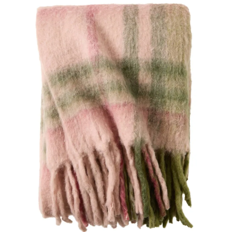NOUS Living Joy plaid roze/groen, foto 4