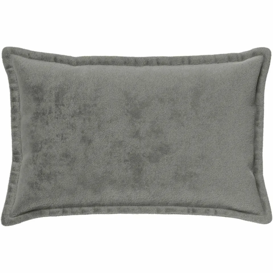 vidaXL Kussensloop 2 st HOUTEN Donkergrijs 50 x 80 cm Flanel