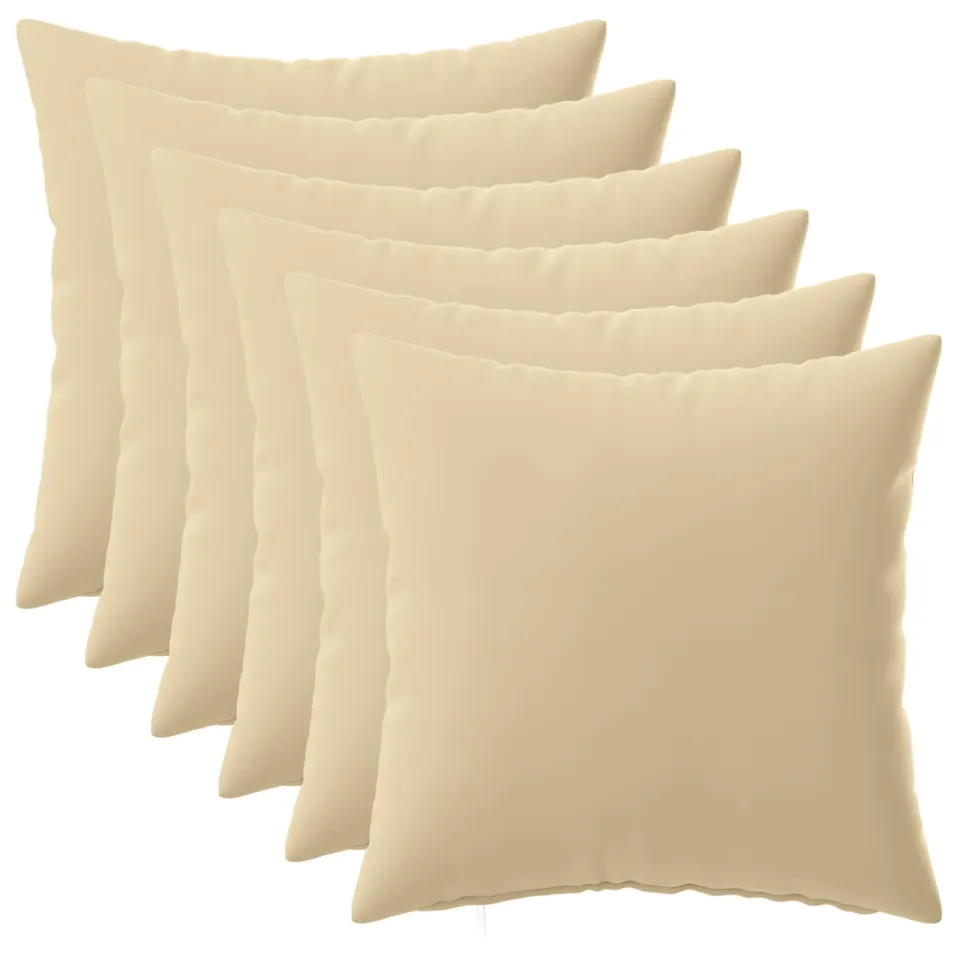 vidaXL Kussensloop 6 st HEERLEN Beige 40 x 40 cm Polyester, foto 3