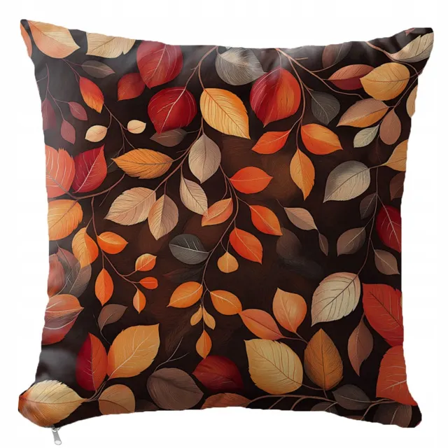 Media Design Herfst Kussenhoes Decoratief 40x40 cm - Sublimatie Print Veelkleurig