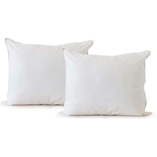 Eleganzzz Hoofdkussen 100% kapok - Hoofdkussen 60x70cm - 2 Stuks Hoofdkussens - Set van 2 Kussens Wit