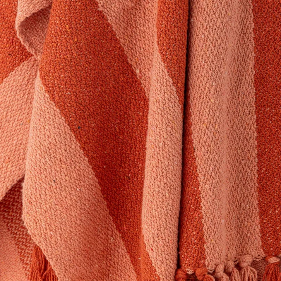 Bloomingville Frello plaid oranje, foto 6