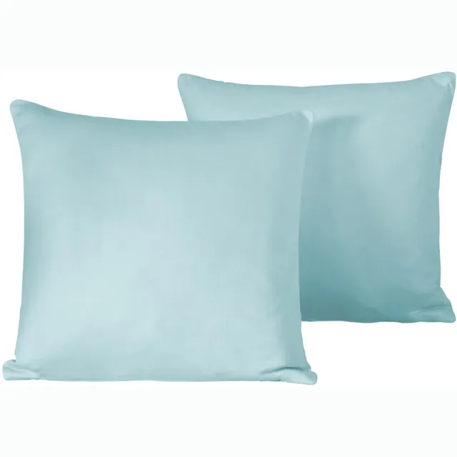 De Witte Lietaer Set Kussenslopen Olivia Sea Angel - 2 stuks - 40 x 40 cm - Blauw - Katoen Satijn