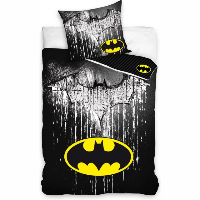 DC Comics Dekbedovertrek Batman 140 X 200 Cm Katoen 2-delig Zwart