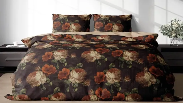 Satin d'Or Valeria - Dekbedovertrek - Tweepersoons - 200x200/220 cm - Bruin