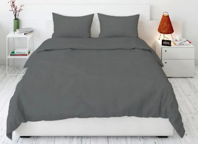 Home & Comfort Home comfort dekbedovertrek 200 x 220 cm , 100% polyester , grafiet grijs