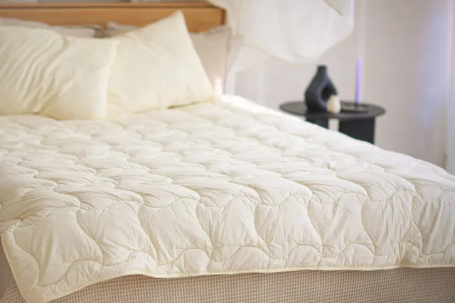 Slaap Vaak Luxe 4-Seizoenen Wollen Dekbed - 100% Schapenwol - 140x220 cm wit