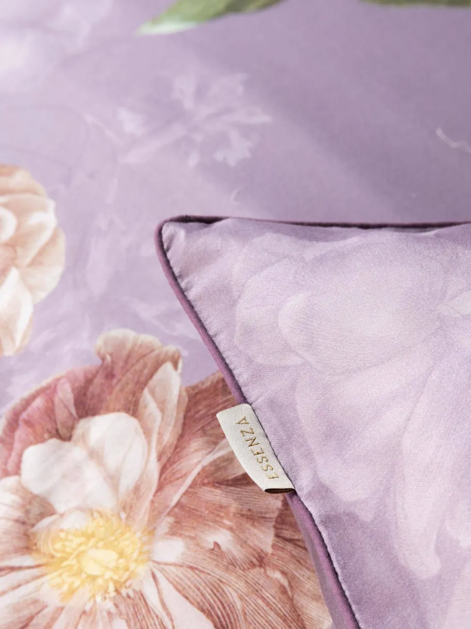 Essenza Orianna katoensatijnen dekbedovertrek lichtpaars pale purple, foto 5