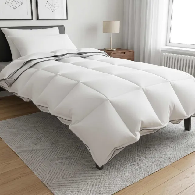 vidaXL Dekbedset 135 x 220 cm Alle seizoenen Wit