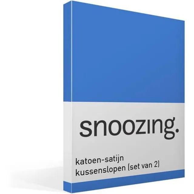 Snoozing Katoen-satijn - Kussenslopen - Set van 2 - 40x60 cm - Meermin