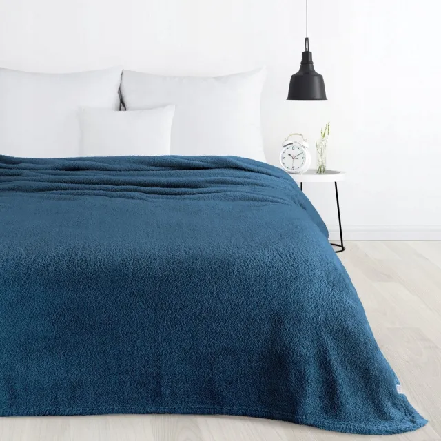 Eurofirany Lori Plaid van Zachte Microvezel - 170x210 cm - Warm & Knus niebieski