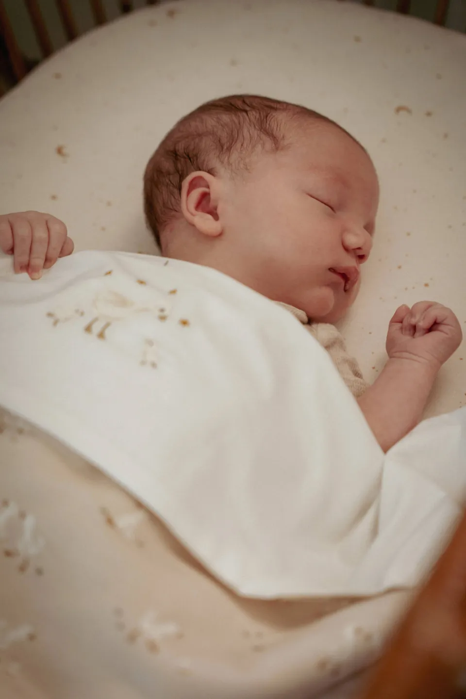 Little Dutch hoeslaken ledikant - Moon & Stars wit, foto 4