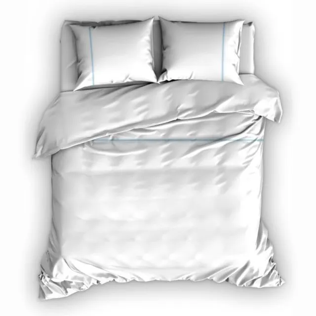 Cascina Colorini TC220 Dekbedovertrek 200x200/220 Divina wit/bleu