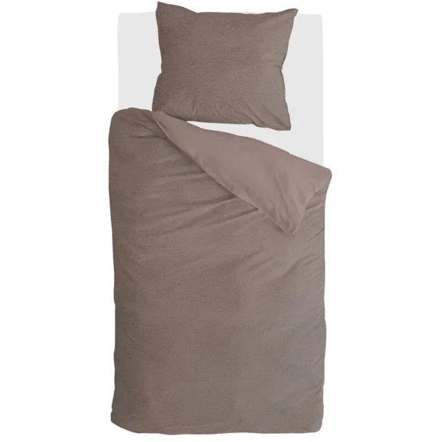BYRKLUND Dekbedovertrek Favorite Fuzzle - 100% Polyester - Bruin, foto 2