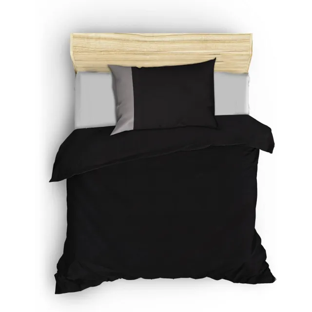 L'essentiel Maison Dekbedovertrek 135x200 cm – Ranforce katoen – Zwart