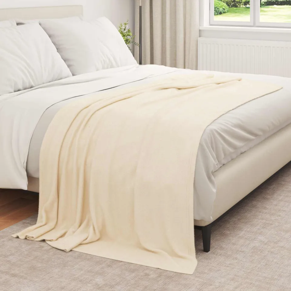 vidaXL Kleden 6 st Crèmekleurig 210 x 140 cm 2,48 kg Fleece, foto 3