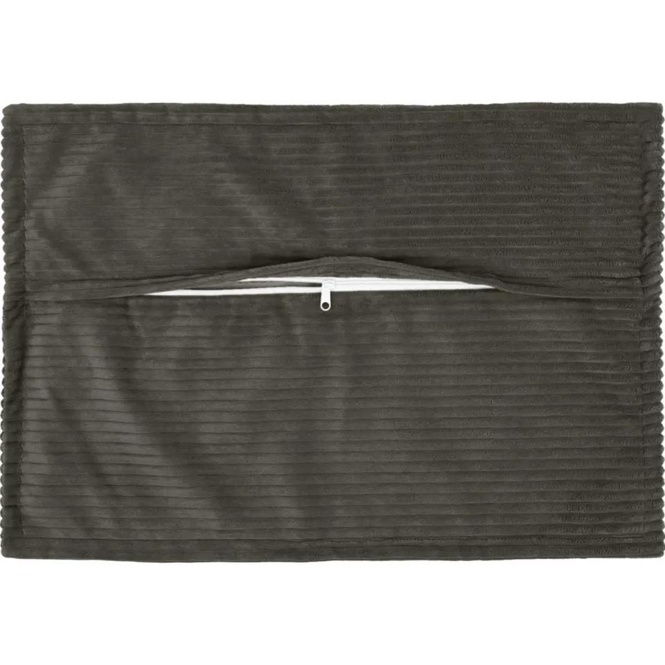 vidaXL Kussensloop 6 st HOUTEN Antraciet 30 x 50 cm corduroy, foto 4