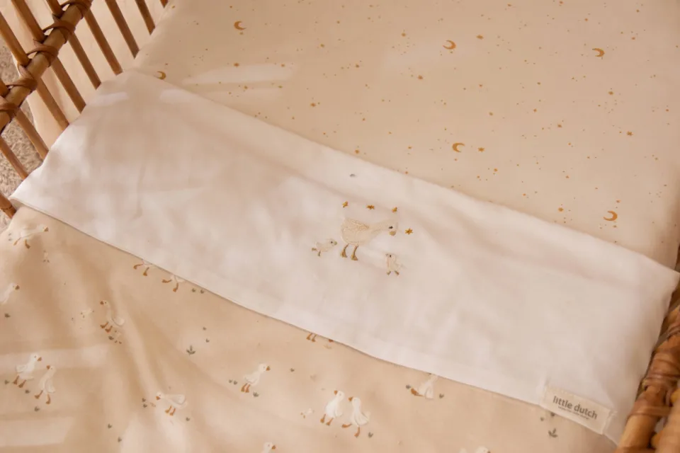 Little Dutch hoeslaken ledikant - Moon & Stars wit, foto 3
