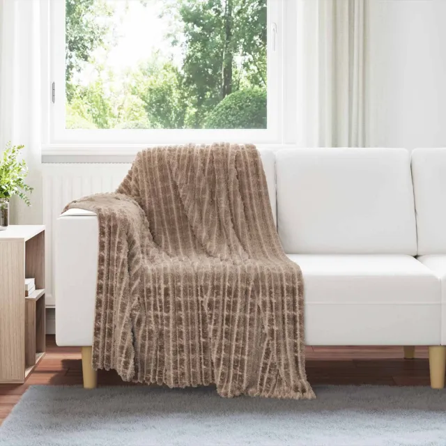 vidaXL Kleden 6 st Kameel 150 x 130 cm 2,75 kg Fleece bruin, foto 2