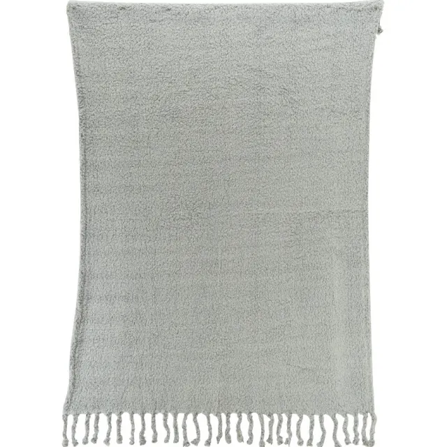 Decoris TEDDY plaid grijs