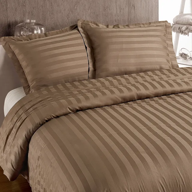 Primaviera Deluxe dekbedovertrek taupe, foto 2