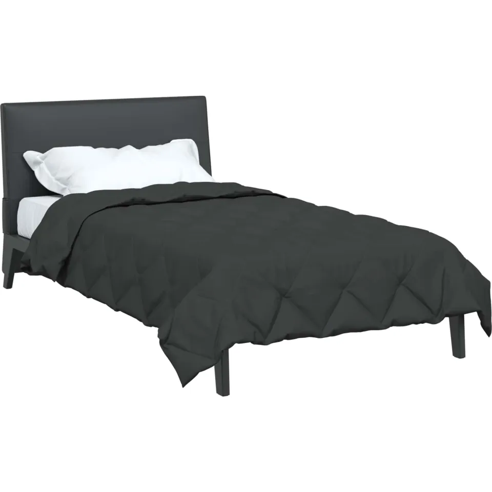 vidaXL Zomer Dekbed 220 x 155 cm 200 gsm Microvezel Antraciet, foto 2
