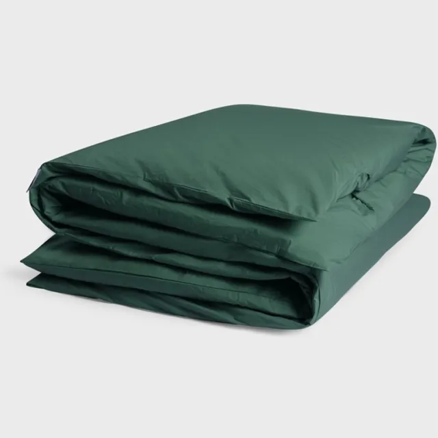 Yumeko dekbedovertrek percal katoen bosgroen 260x240 (zonder slopen) - Bio, eco & fairtrade Forest Green