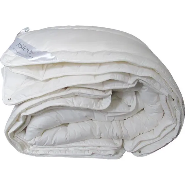 iSleep Wol 4-Seizoenen Partnerdekbed - 100% Wol - Litsjumeaux - 240x220 cm Offwhite