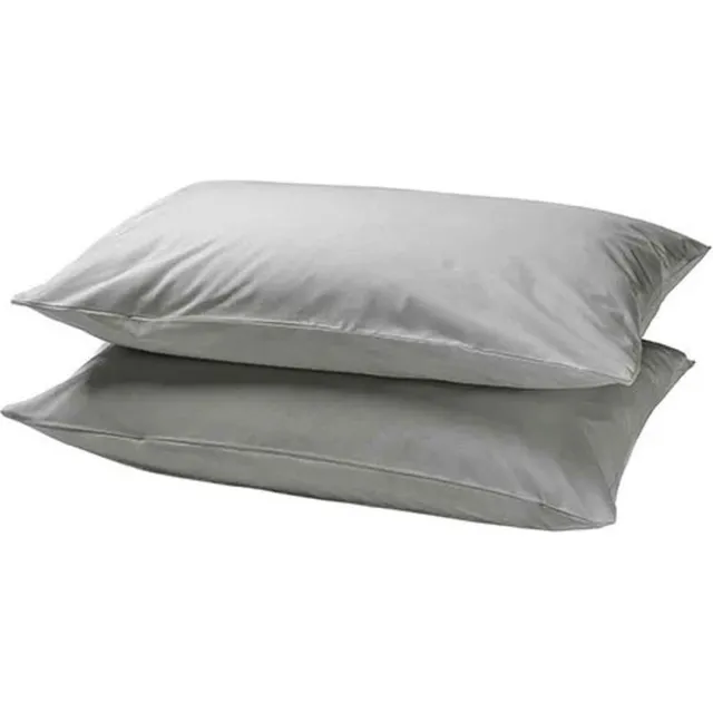 Y-not® Katoenen Kussenslopen Grijs - 100% Perkaal Katoen - 60x70cm | Set van 2 stuks
