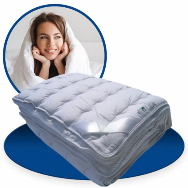 Zavelo 140x200 Dekbed tegen zweten - Koel & ademend katoen - All Year - 90°C wasbaar - Anti allergie - Zavelo wit