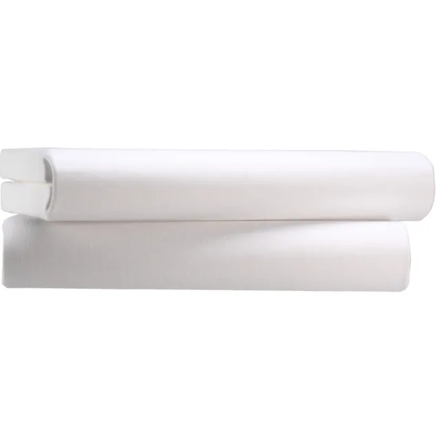 PULSIVA 2x PULSIVA Hoeslaken Savannah interlock-jersey; 90-100x200 cm (BxL); wit; 2 stuk / verpakking