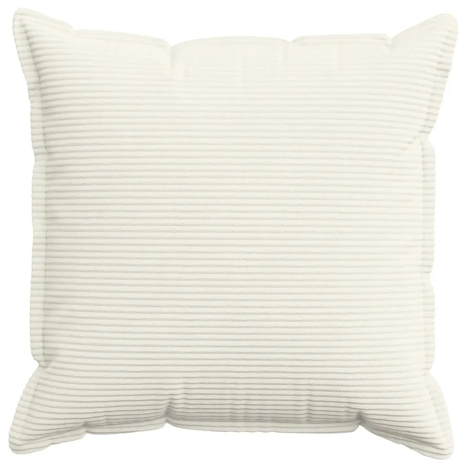 vidaXL Kussensloop 2 st HOUTEN Crèmekleurig 55 x 55 cm corduroy