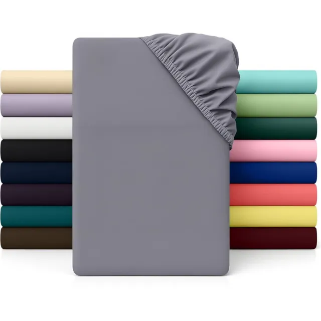 DailySupplies® Daily Supplies® Matrasovertrek 160x200 - Dekbedovertrek - Hoeslaken - Matrasbeschermer - Extra Zacht Grijs