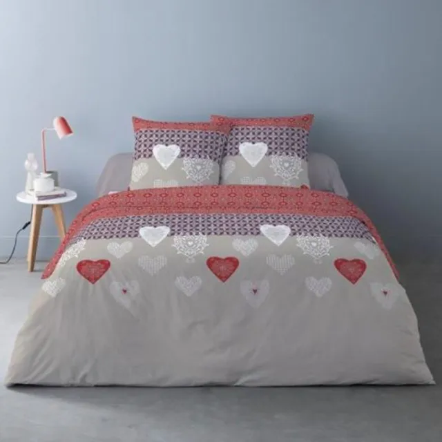 Better Nights Luxe katoen flanel dekbedovertrek Naty - 260x240 rood